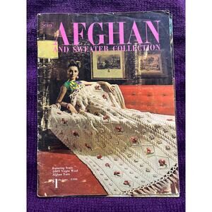 AFgan and sweater collection pattern book 1960s